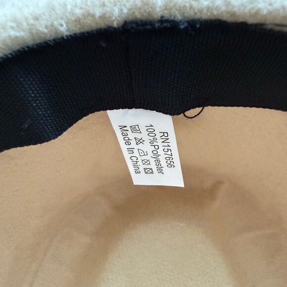 Cream Chain Link Strap Western Fashion Hat main image 4